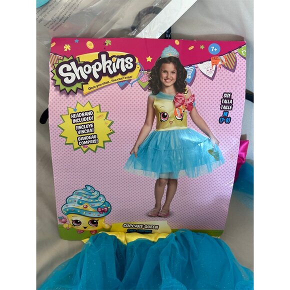Shopkins Cupcake Queen Halloween Costume for Girls Size M (7-8) - Picture 2 of 9